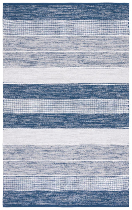 Safavieh Striped Kilim Stk804M Grey/Blue Rug.