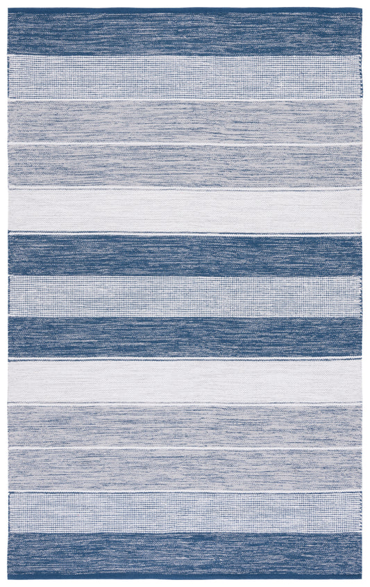 Safavieh Striped Kilim Stk804M Grey/Blue Area Rug