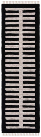 Safavieh Striped Kilim Stk806B Beige/Black Rug.