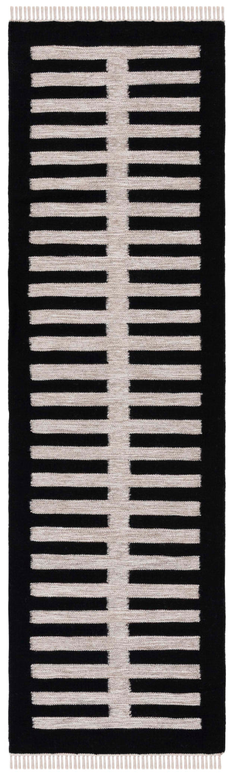 Safavieh Striped Kilim Stk806B Beige/Black Rug.