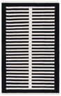 Safavieh Striped Kilim Stk806Z Ivory/Black Rug.