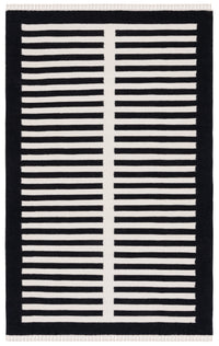 Safavieh Striped Kilim Stk806Z Ivory/Black Area Rug