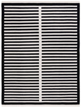 Safavieh Striped Kilim Stk806Z Ivory/Black Rug.
