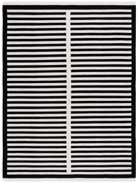 Safavieh Striped Kilim Stk806Z Ivory/Black Area Rug