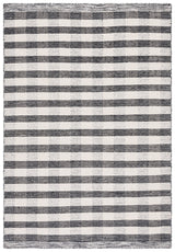 Safavieh Striped Kilim Stk807Z Black/Ivory Rug.