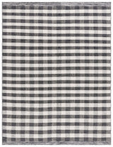 Safavieh Striped Kilim Stk807Z Black/Ivory Rug.