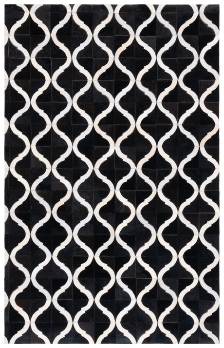 Safavieh Studio Leather Stl820Z Black/Beige Rug.