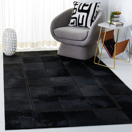 Safavieh Studio Leather Stl822Z Black Rug.