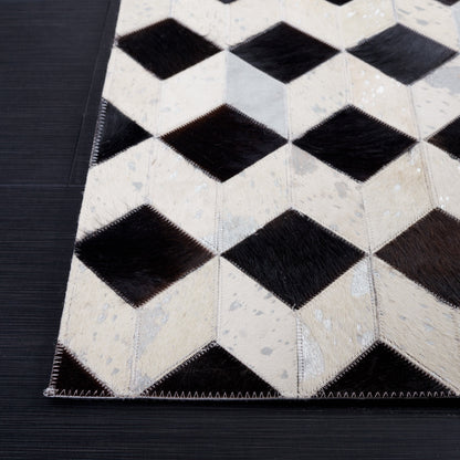 Safavieh Studio Leather Stl902B Beige/Black Area Rug