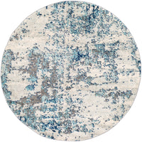 Surya Sunderland Sun-2300 Dark Blue, Aqua, Light Slate, White, Charcoal Rug