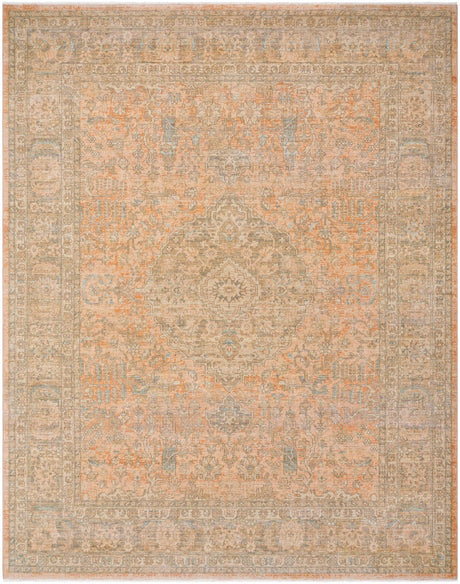 Surya Renaissance BORI-2301 Taupe, Light Beige, Tan, Dusty Coral, Denim