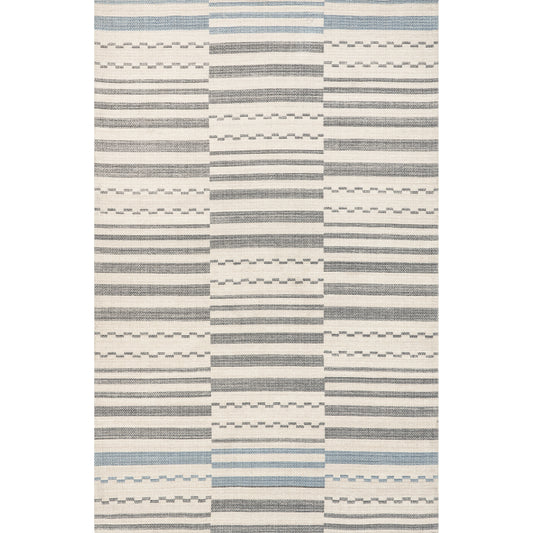 Nuloom Emika Striped Hand Svwi01A Light Gray Area Rug