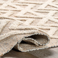 Nuloom Zoya Bohemian Trellis Svdt01A Natural Area Rug