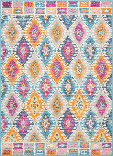 Nourison Passion PSN02 Machine Made Multicolor Rug