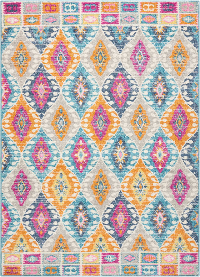 Nourison Passion PSN02 Machine Made Multicolor Rug