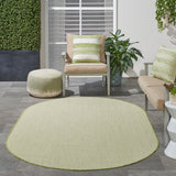 Nourison Courtyard Cou01 Ivory Green Rugs