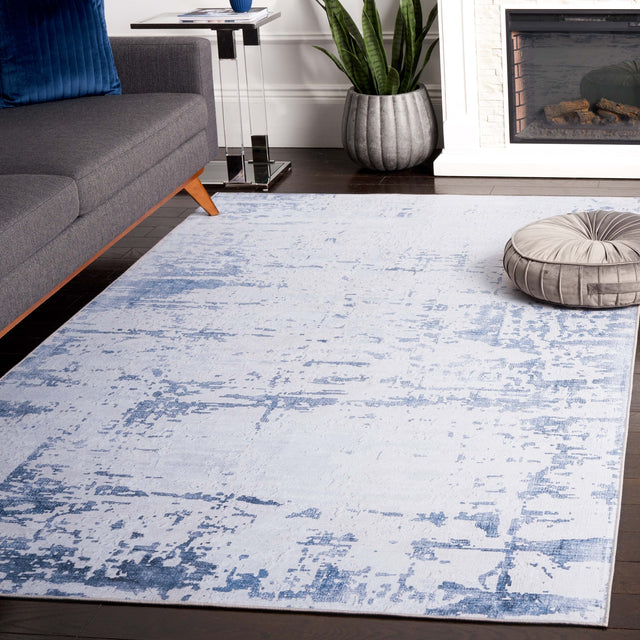 Safavieh Tacoma Tac864F Grey/Navy Rug.