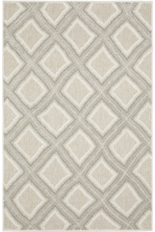 Oriental Weavers Sphinx Tangier Tan04 Grey/ Beige Area Rug