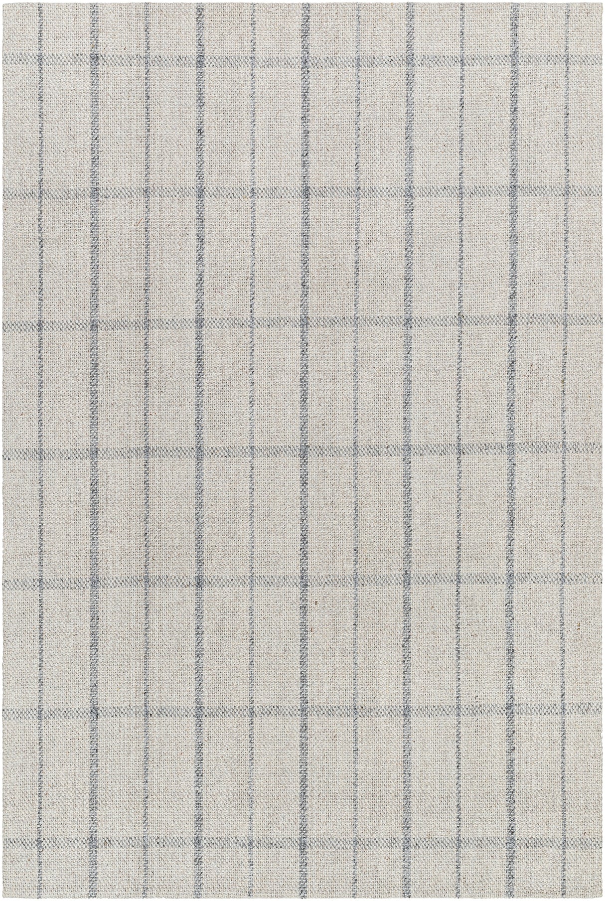 Surya Tartan Tar-2304 Oatmeal, Slate Rug.
