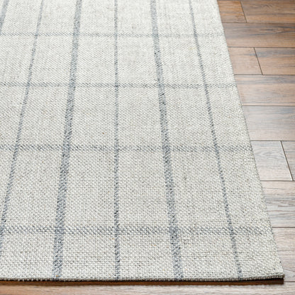 Surya Tartan Tar-2304 Oatmeal, Slate Area Rug