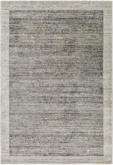 Surya Tibetan Tbt-2343 Medium Gray, Slate, Light Sage, Charcoal, Black, Medium Brown Rug.