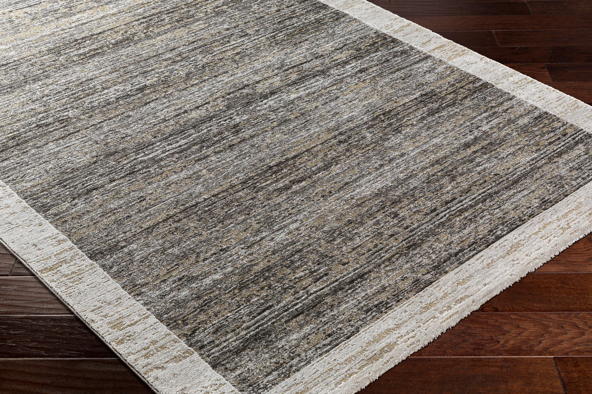 Surya Tibetan Tbt-2343 Medium Gray, Slate, Light Sage, Charcoal, Black, Medium Brown Area Rug