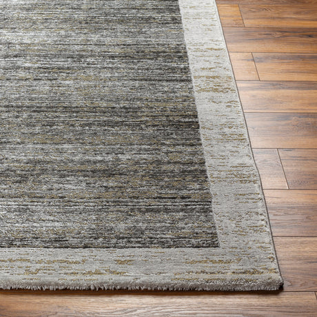 Surya Tibetan Tbt-2343 Medium Gray, Slate, Light Sage, Charcoal, Black, Medium Brown Rug.