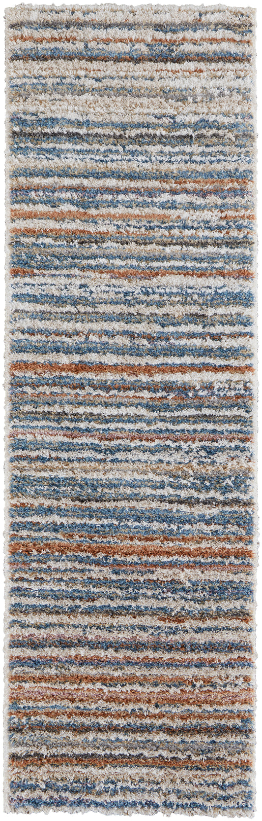 Feizy Mynka Myn39Ief Ivory/Blue/Orange Area Rug