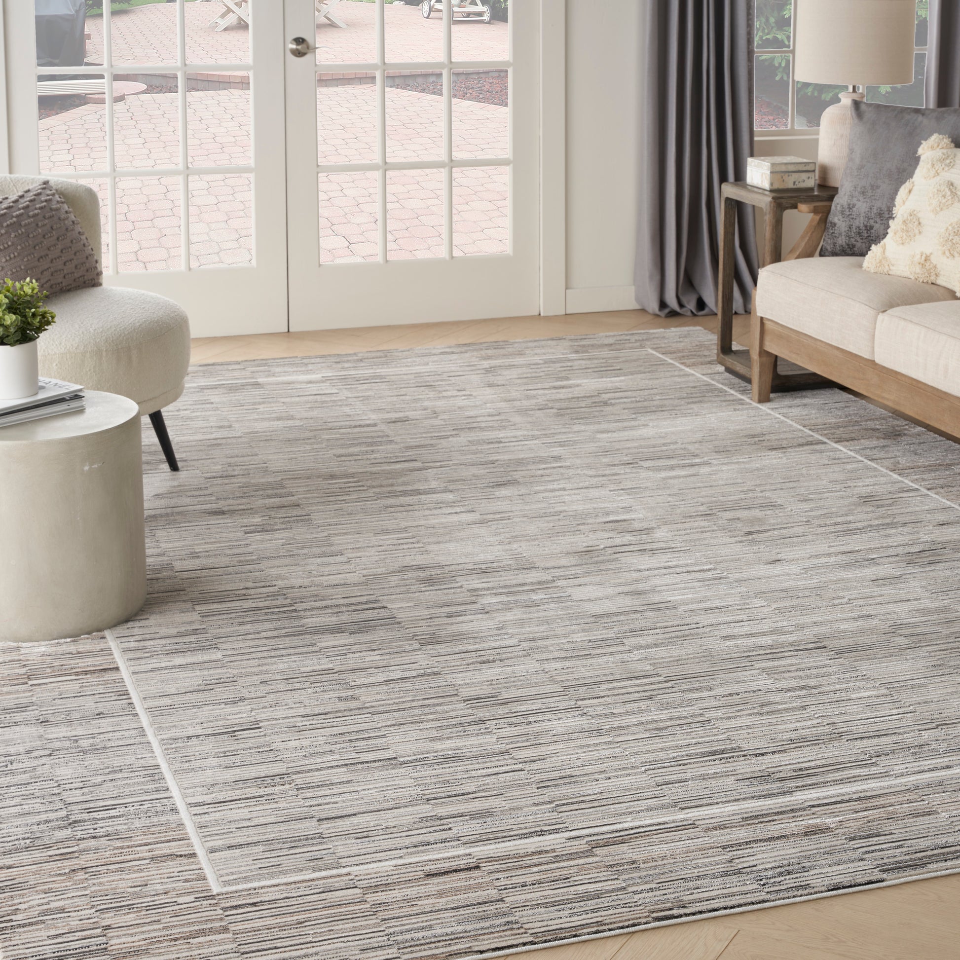 Nourison Desire Dsr02 Charcoal Grey Area Rug