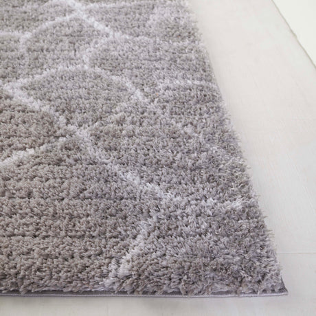 Safavieh Tahoe Shag Tho650F Grey/Ivory Rug.