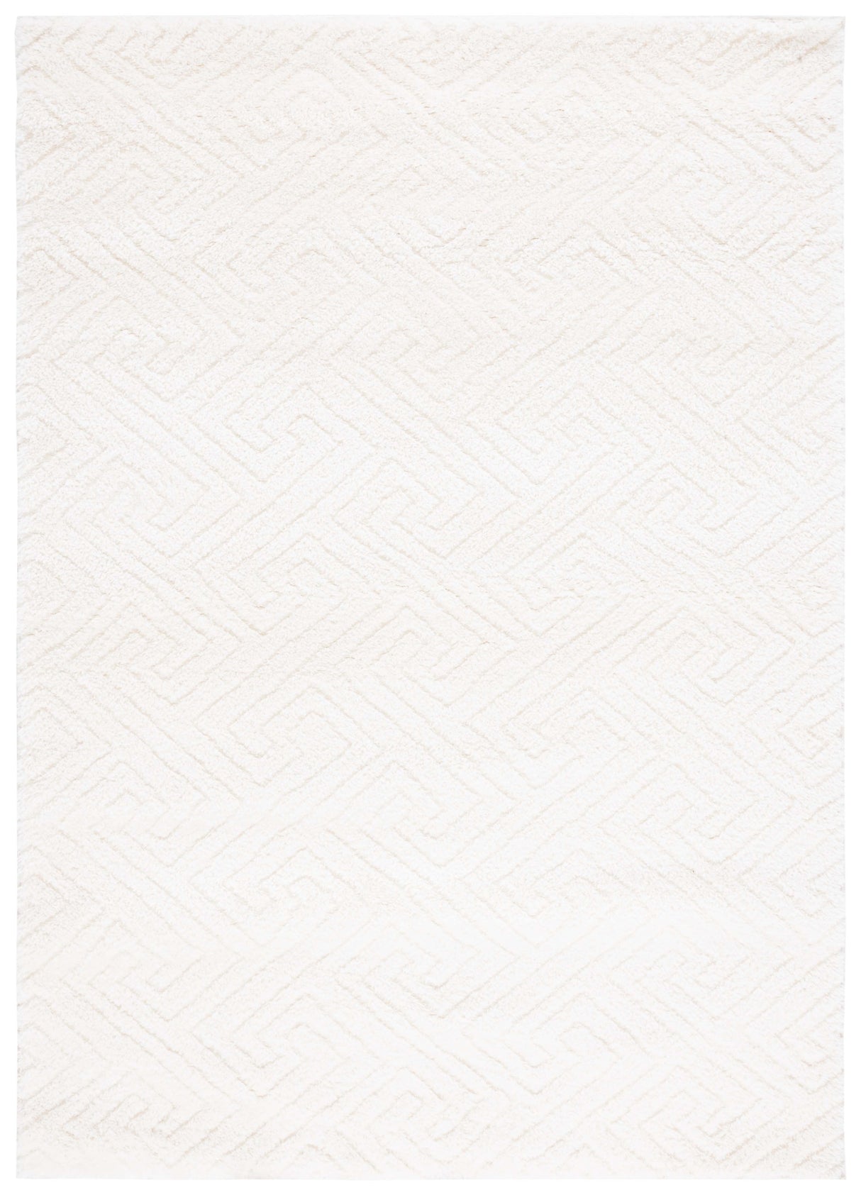 Safavieh Tahoe Shag Tho652A White Rug.