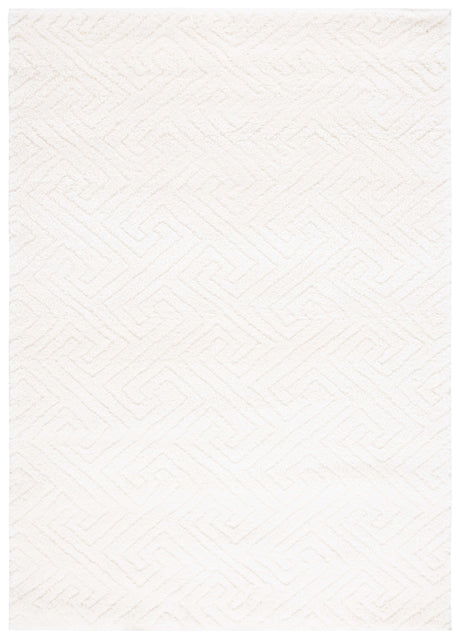 Safavieh Tahoe Shag Tho652A White Rug.