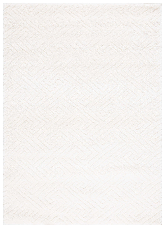 Safavieh Tahoe Shag Tho652A White Rug.