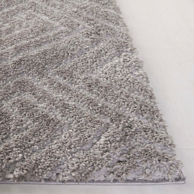 Safavieh Tahoe Shag Tho652F Grey Rug.