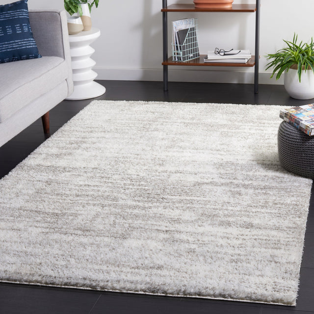 Safavieh Tahoe Shag Tho653A Ivory/Grey Rug.