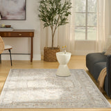 Nourison Quarry QUA18 Machine Made Beige Rug