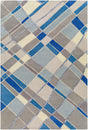 Surya Tallinn Tnl-2300 Brown, Ivory, Gray, Slate, Dark Blue, Blue Rug.