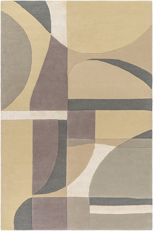 Surya Tallinn Tnl-2308 Cream, Medium Gray, Charcoal, Taupe, Light Beige Area Rug