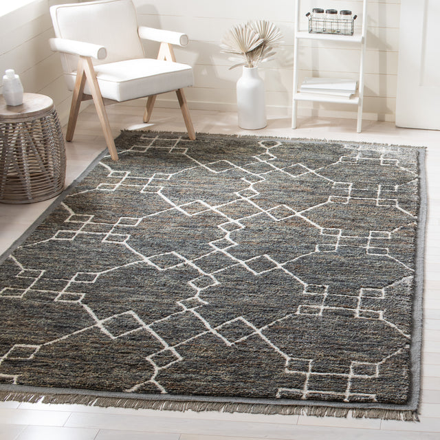 Safavieh Thomas Obrien Tob531B Dark Grey/White Rug.