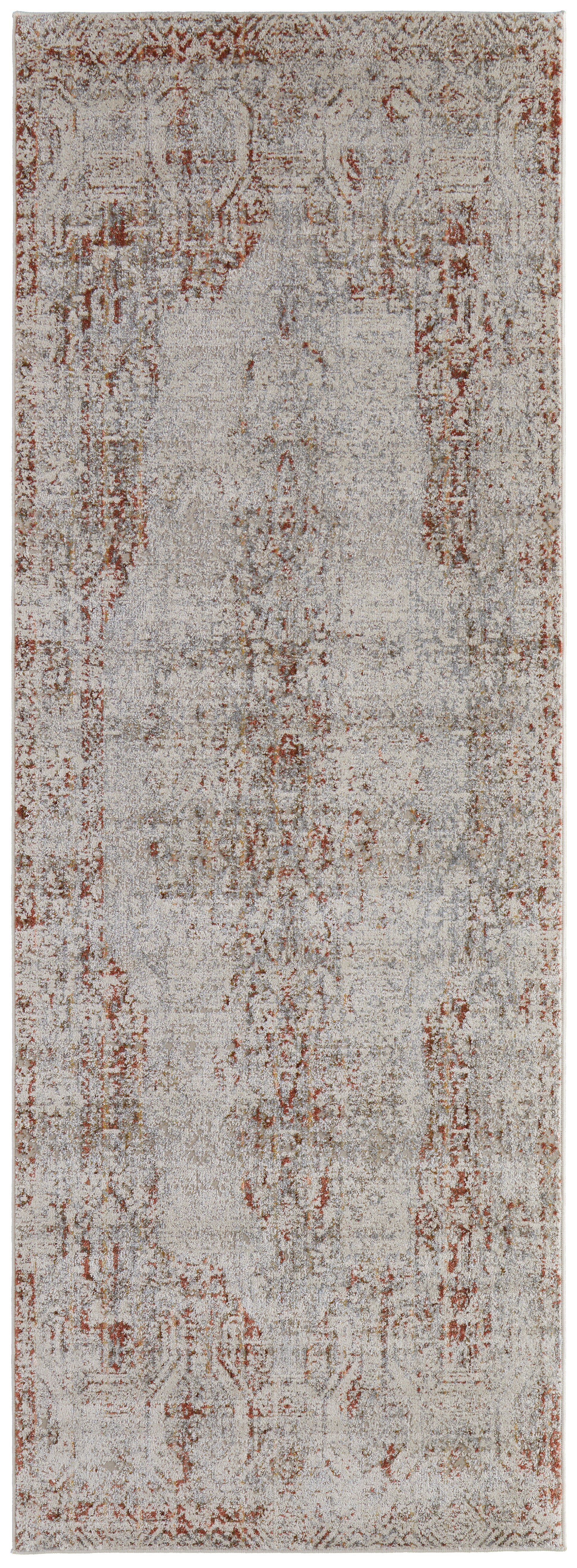 Feizy Kaia Kai39Gkf Tan/Ivory/Orange Area Rug