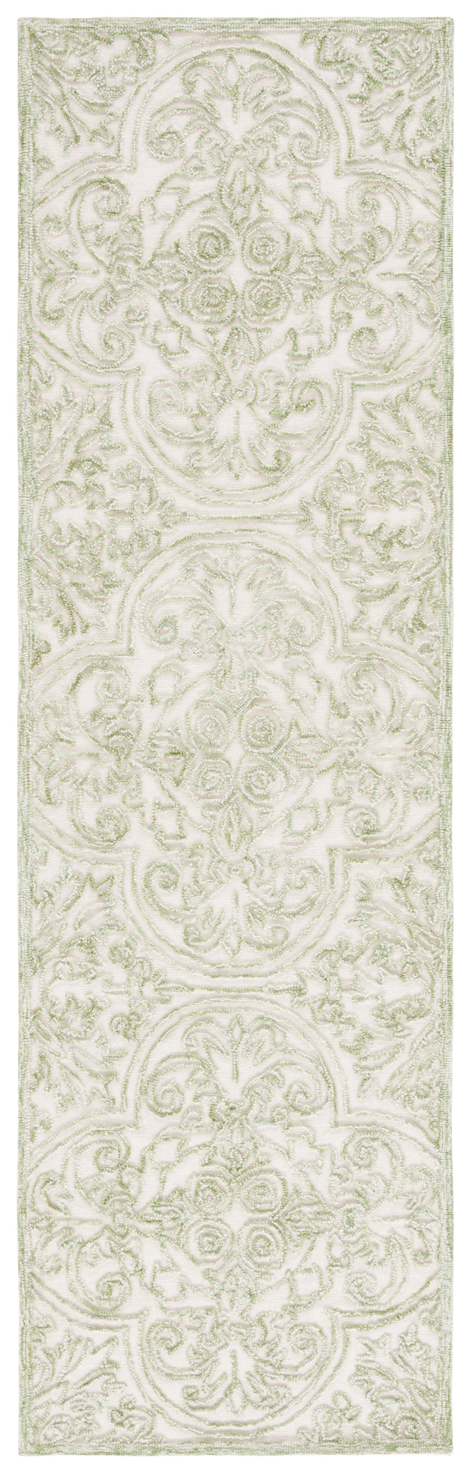 Safavieh Trace Trc101Y Ivory/Green Area Rug