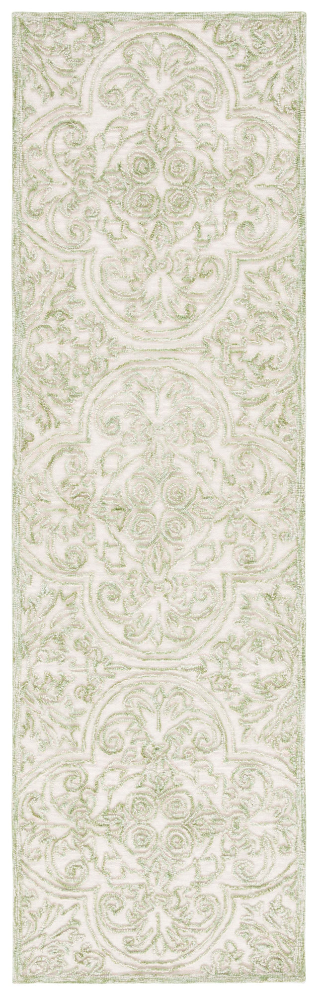 Safavieh Trace Trc101Y Ivory/Green Rug.