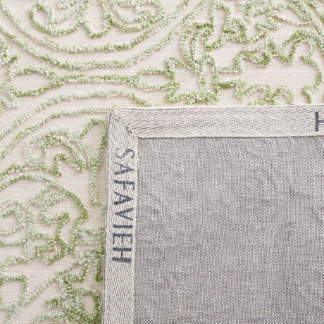 Safavieh Trace Trc101Y Ivory/Green Rug.