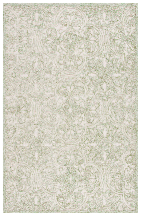 Safavieh Trace Trc101Y Ivory/Green Rug.