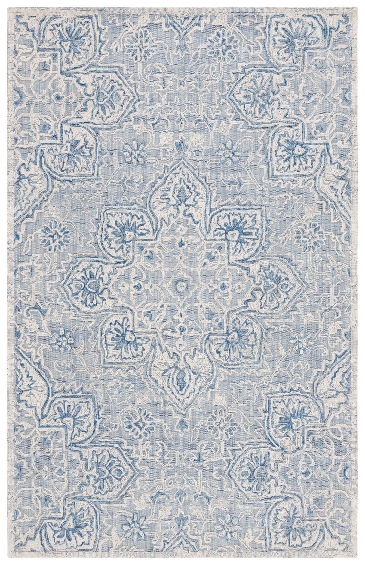 Safavieh Trace Trc304M Blue/Ivory Rug.