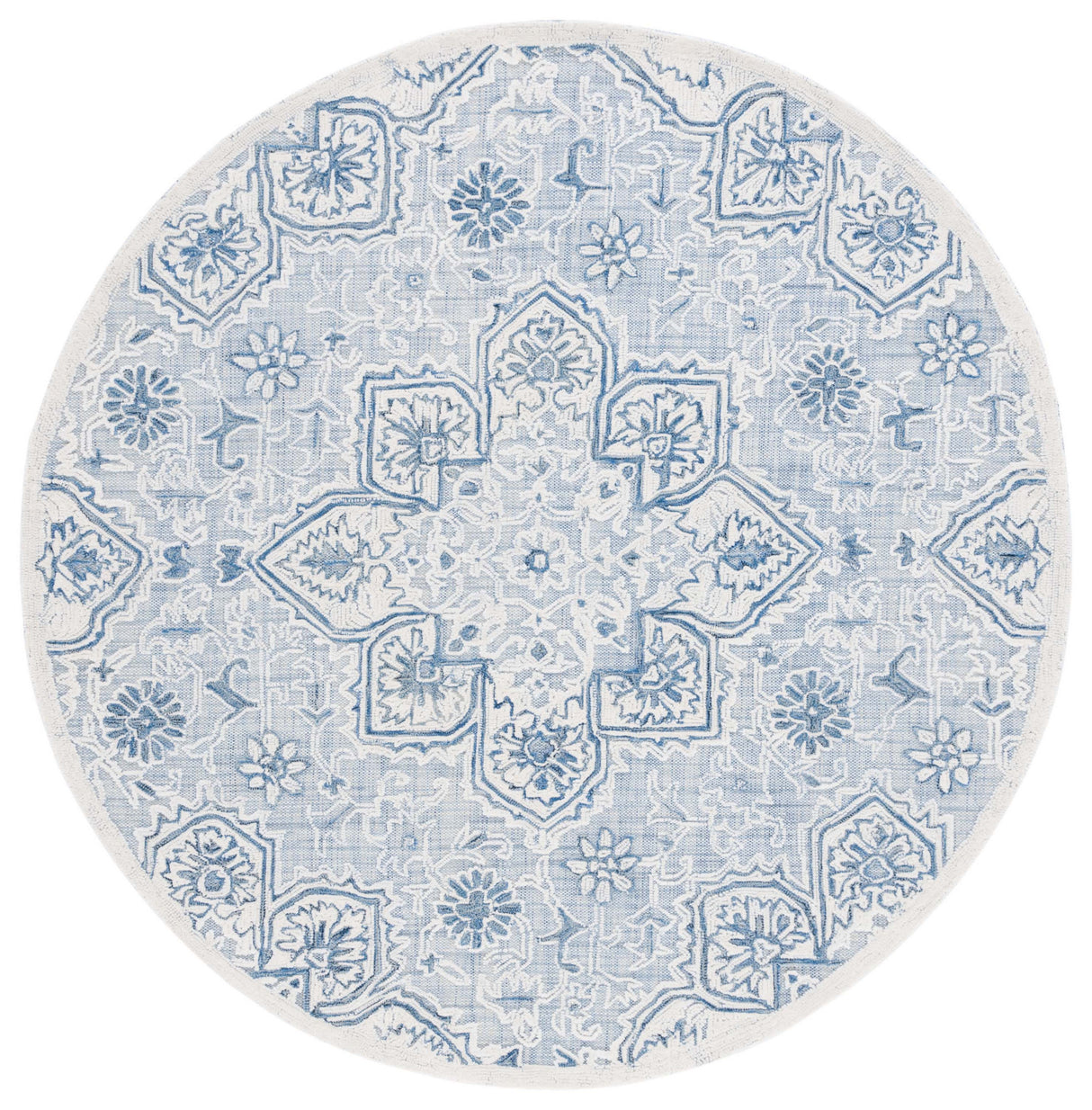 Safavieh Trace Trc304M Blue/Ivory Rug.