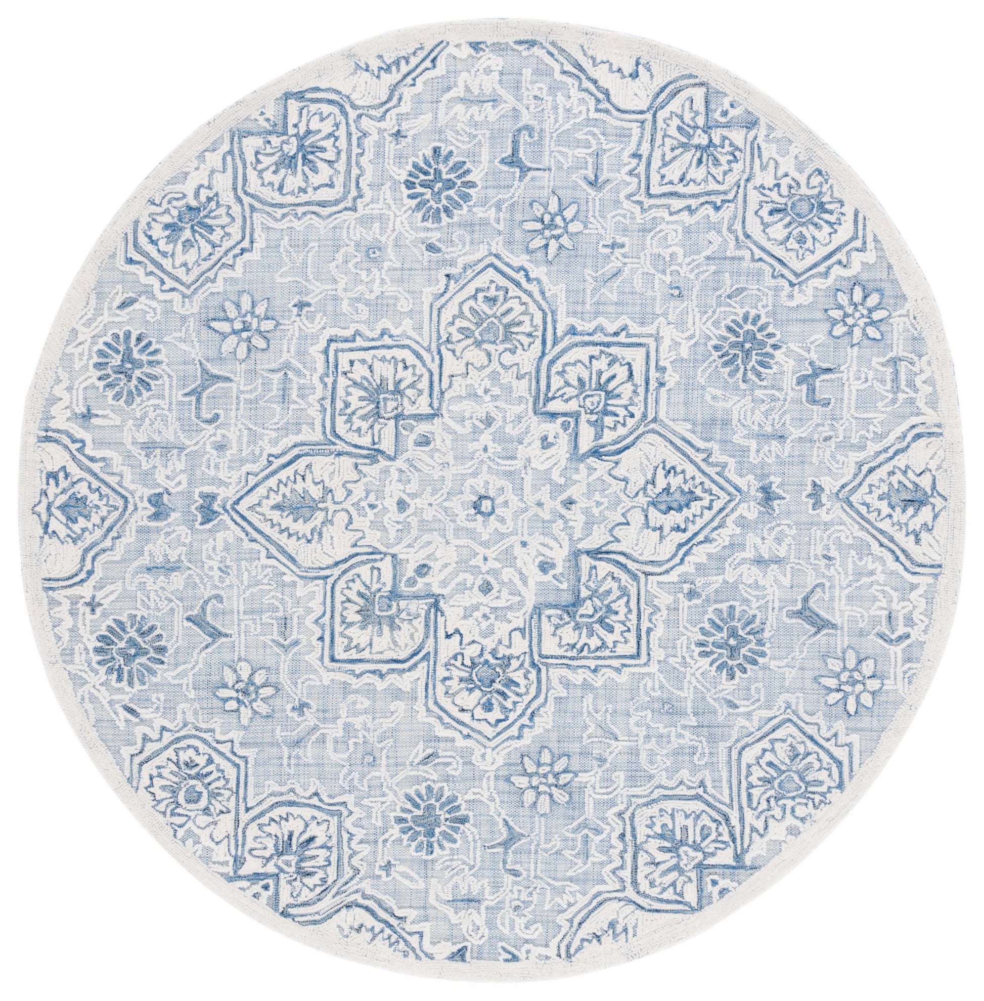 Safavieh Trace Trc304M Blue/Ivory Area Rug