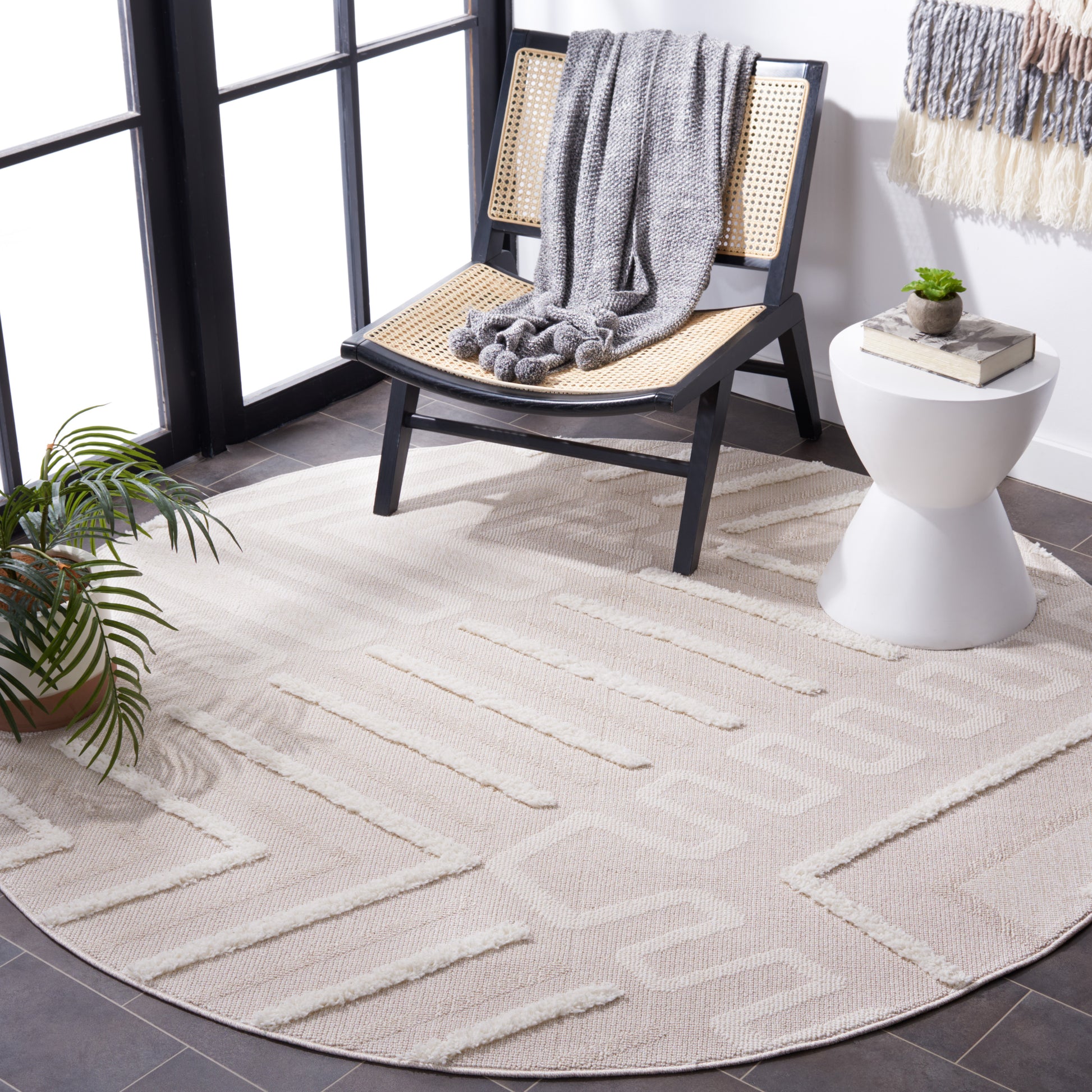 Safavieh Trends Trd104B Beige/Ivory Area Rug