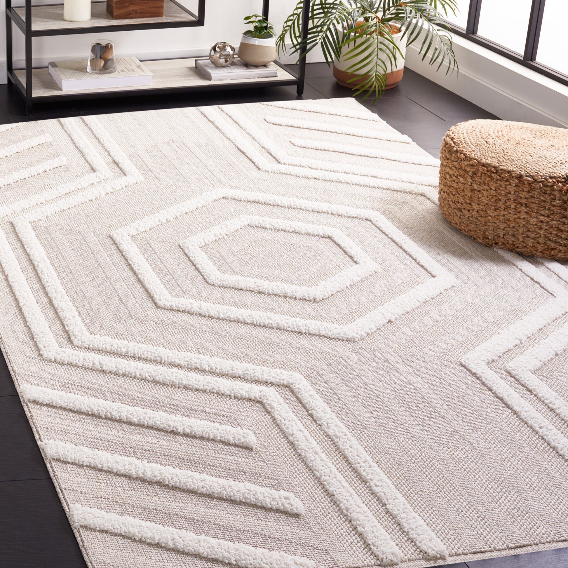 Safavieh Trends Trd114B Beige/Ivory Area Rug