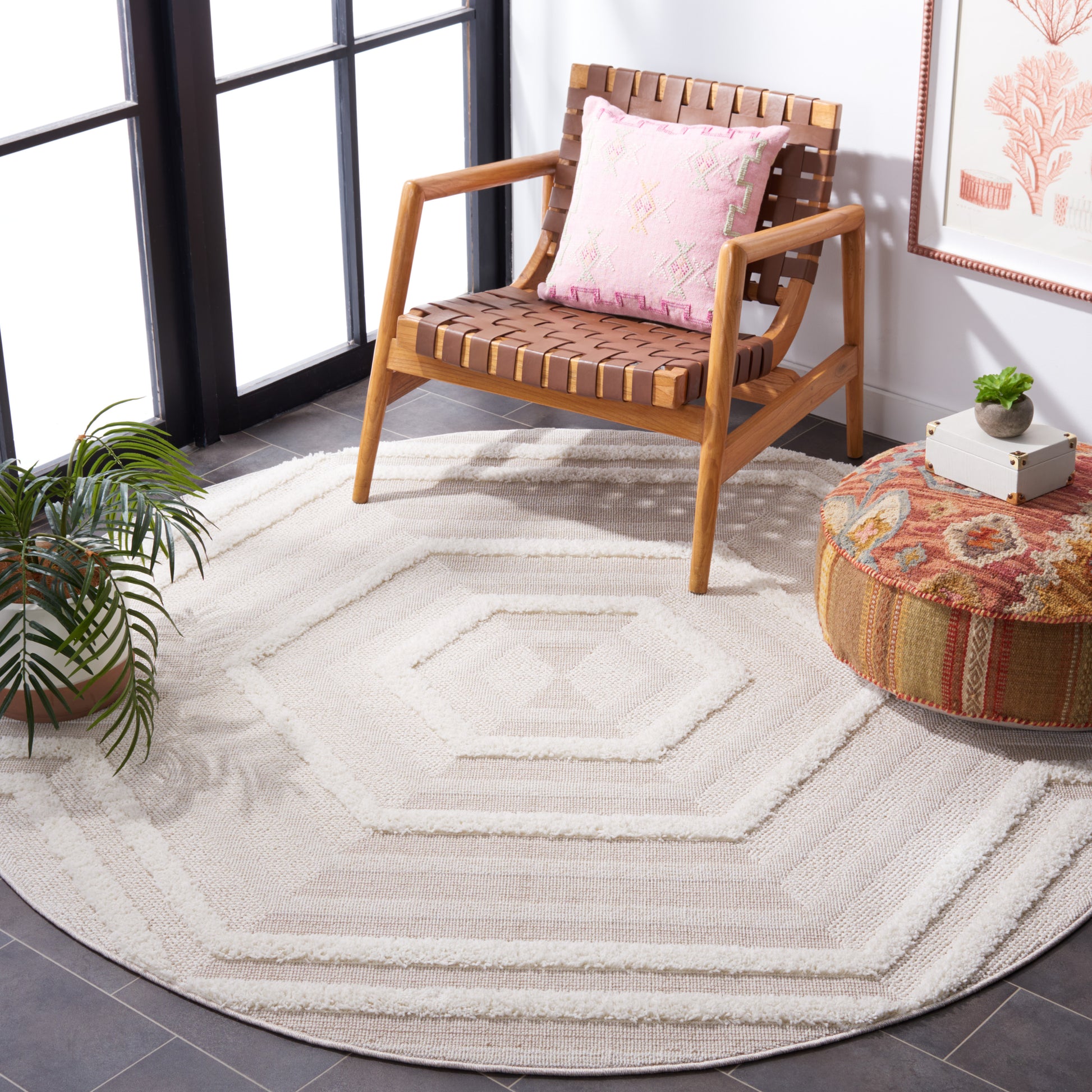 Safavieh Trends Trd114B Beige/Ivory Area Rug